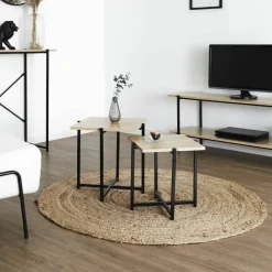 Tables basses gigogne style industriel STOCKIES