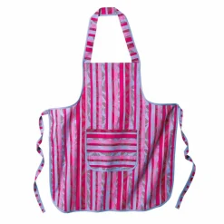 Tablier cuisine rayé forme bavette