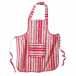 Tablier cuisine rayé forme bavette