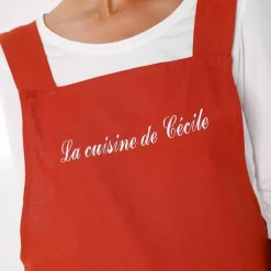 Tablier de cuisine japonais coton uni personnalisable
