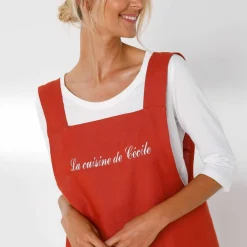 Tablier de cuisine japonais coton uni personnalisable
