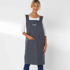 Tablier de cuisine japonais coton uni personnalisable