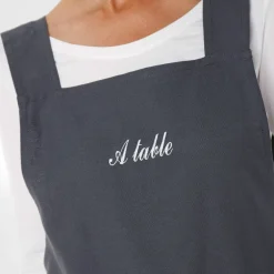 Tablier de cuisine japonais coton uni personnalisable