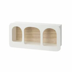 Étagère murale en bois forme arche