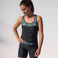 Tankini imprimé dos nageur Upala - coques amovibles
