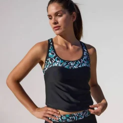 Tankini imprimé dos nageur Upala - coques amovibles
