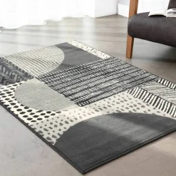 Tapis décoratif motif géométrique