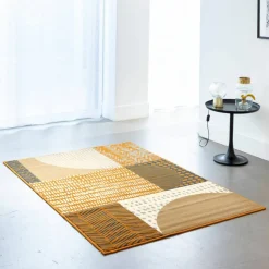 Tapis décoratif motif géométrique