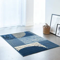 Tapis décoratif motif géométrique