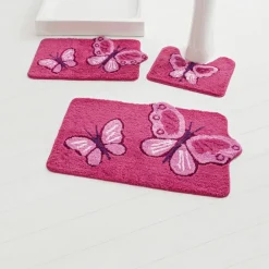 Tapis de bain fantaisie Papillons