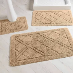 Tapis de bain losanges