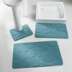 Tapis de bain motif galets