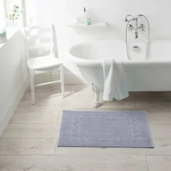 Tapis de bain éponge liteau motif frise grecque