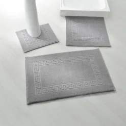 Tapis de bain éponge liteau motif frise grecque