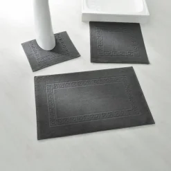 Tapis de bain éponge liteau motif frise grecque