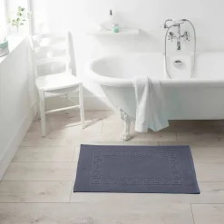 Tapis de bain éponge liteau motif frise grecque