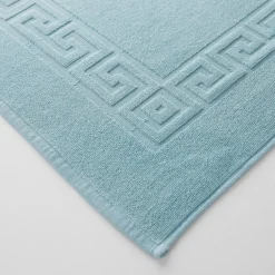 Tapis de bain éponge liteau motif frise grecque