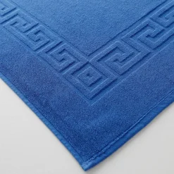 Tapis de bain éponge liteau motif frise grecque