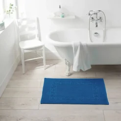 Tapis de bain éponge liteau motif frise grecque