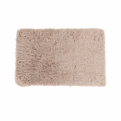 Tapis de bain uni moelleux microfibre