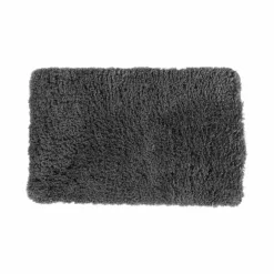 Tapis de bain uni moelleux microfibre