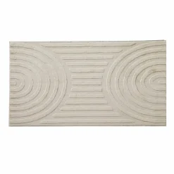 Tapis embossé rectangulaire, motif arches