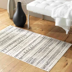 Tapis motif berbère, effet vieilli