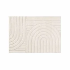 Tapis rectangulaire, motif arches en relief