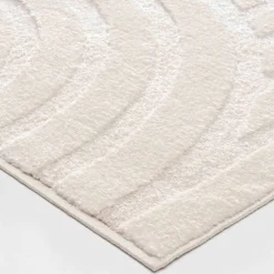 Tapis rectangulaire, motif arches en relief