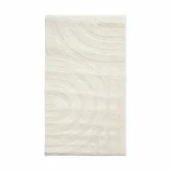Tapis rectangulaire, motif arches en relief