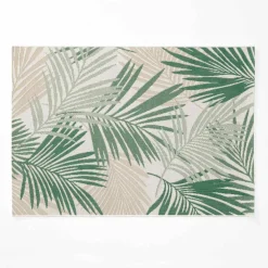 Tapis rectangulaire, motif tropical