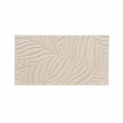 Tapis rectangulaire, motif végétal en relief