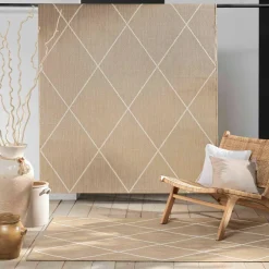 Tapis rectangulaire, tissage motif losanges
