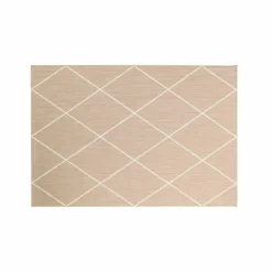 Tapis rectangulaire, tissage motif losanges