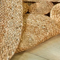 Tapis rond en jute