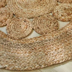 Tapis rond en jute