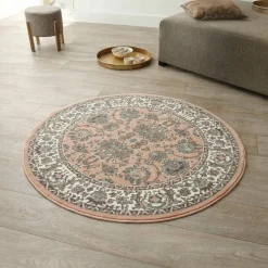 Tapis rond motifs perse