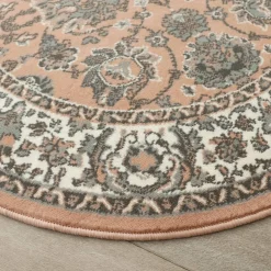 Tapis rond motifs perse