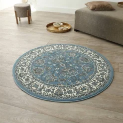 Tapis rond motifs perse