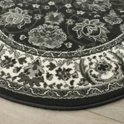Tapis rond motifs perse