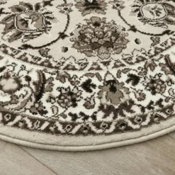 Tapis rond motifs perse