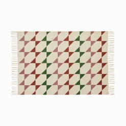 Tapis texturé imprimé géométrique