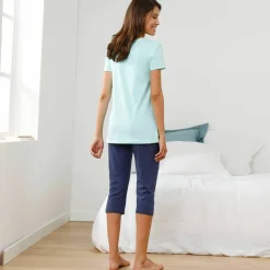 Tee-shirt base imprimée bucolique - manches courtes