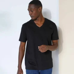 Tee-shirt col V manches courtes