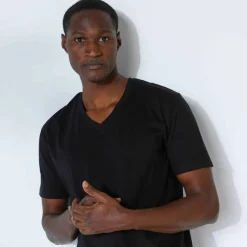 Tee-shirt col V manches courtes