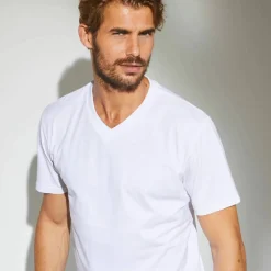 Tee-shirt col V manches courtes - lot de 3