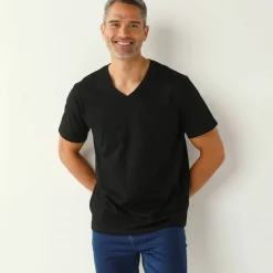 Tee-shirt col V manches courtes - lot de 3