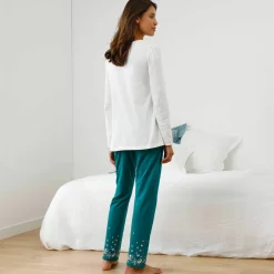 Tee-shirt imprimé placé bucolique - manches longues