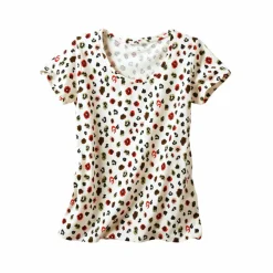 Tee-shirt manches courtes, imprimé peau de bête