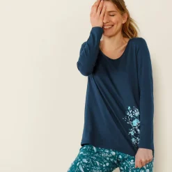 Tee-shirt manches longues – marine